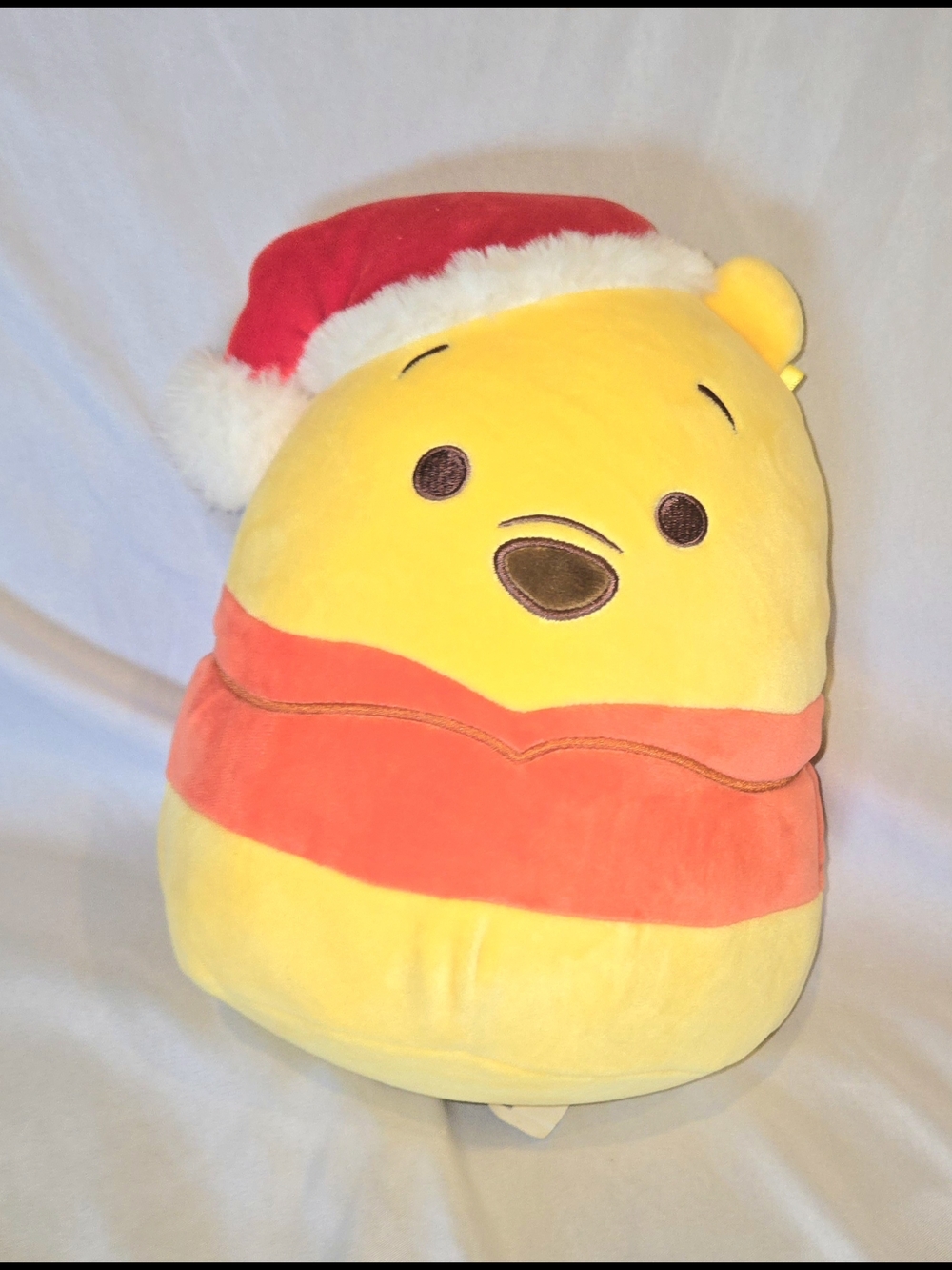 Disney Winnie the Pooh Holiday Plush 9" Squishmallow With Santa Hat